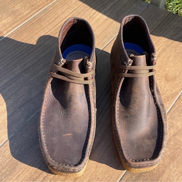 Clarks Collection Men's Shacre Boot Ankle Beeswax Brown - Picture 3 of 5